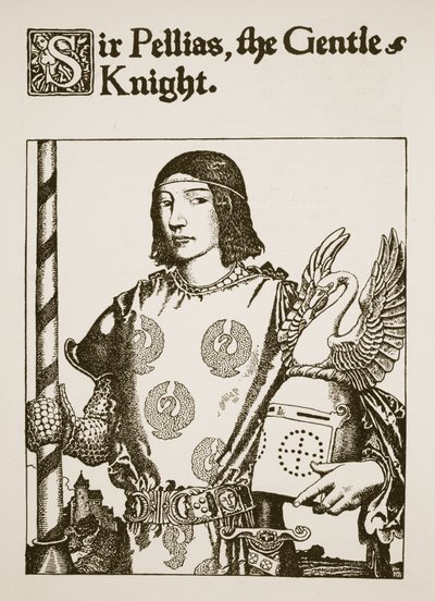 Sir Pellias, de Zachte Ridder, illustratie uit 